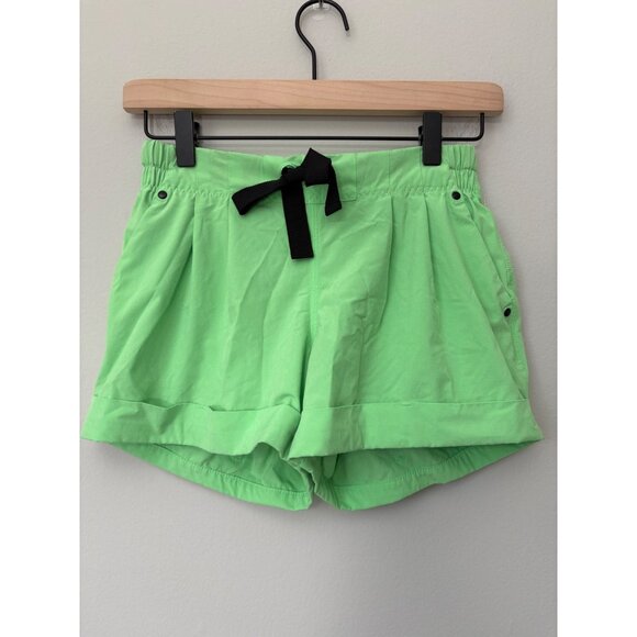 Lululemon Spring Break Away 3” Shorts Swift Drawstring Green Mid-Rise Size 4 - Picture 4 of 10